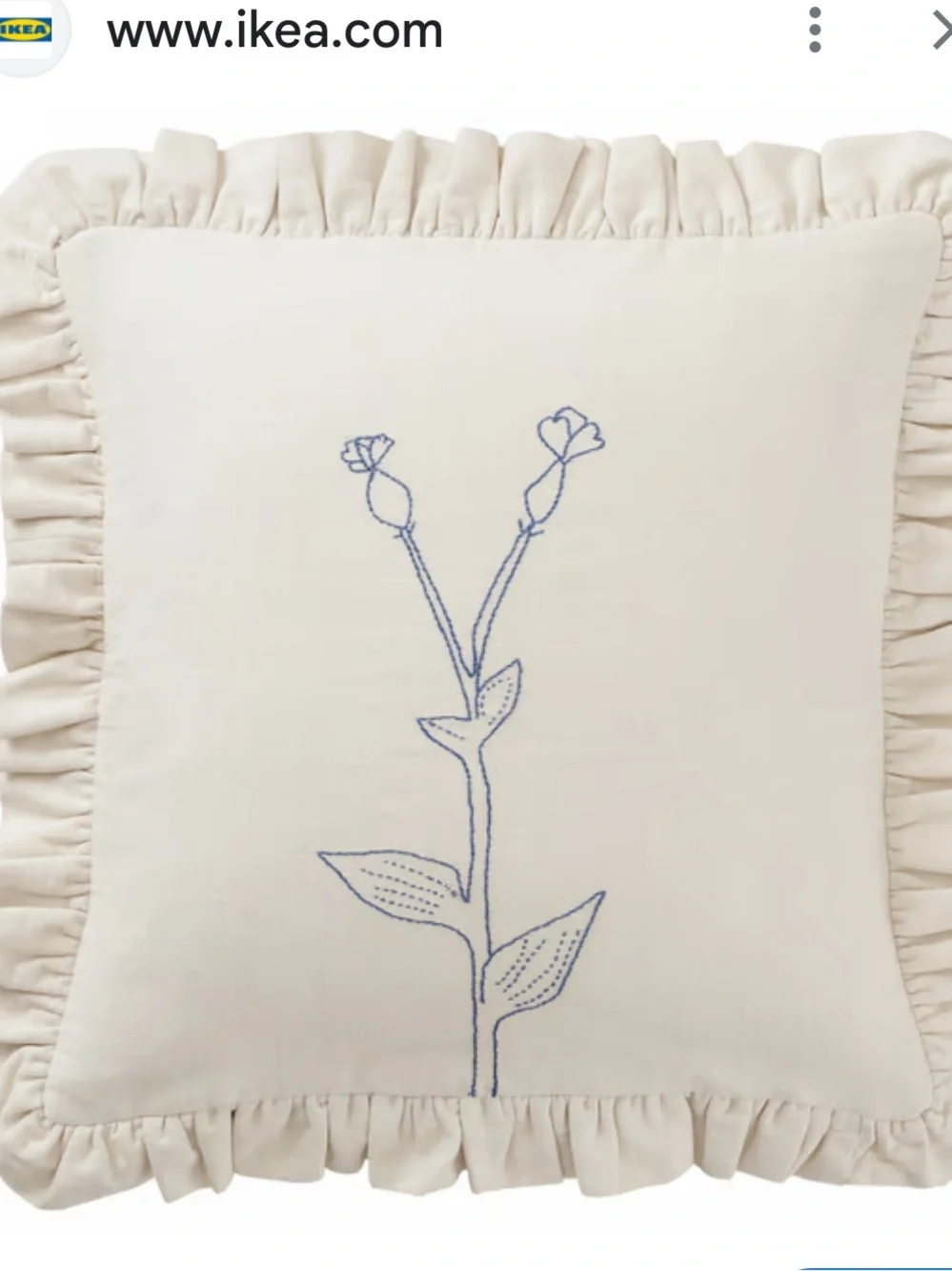 IKEA Akernejlika  Pillowcase Botanical & Sanela Pink Pillow Covers